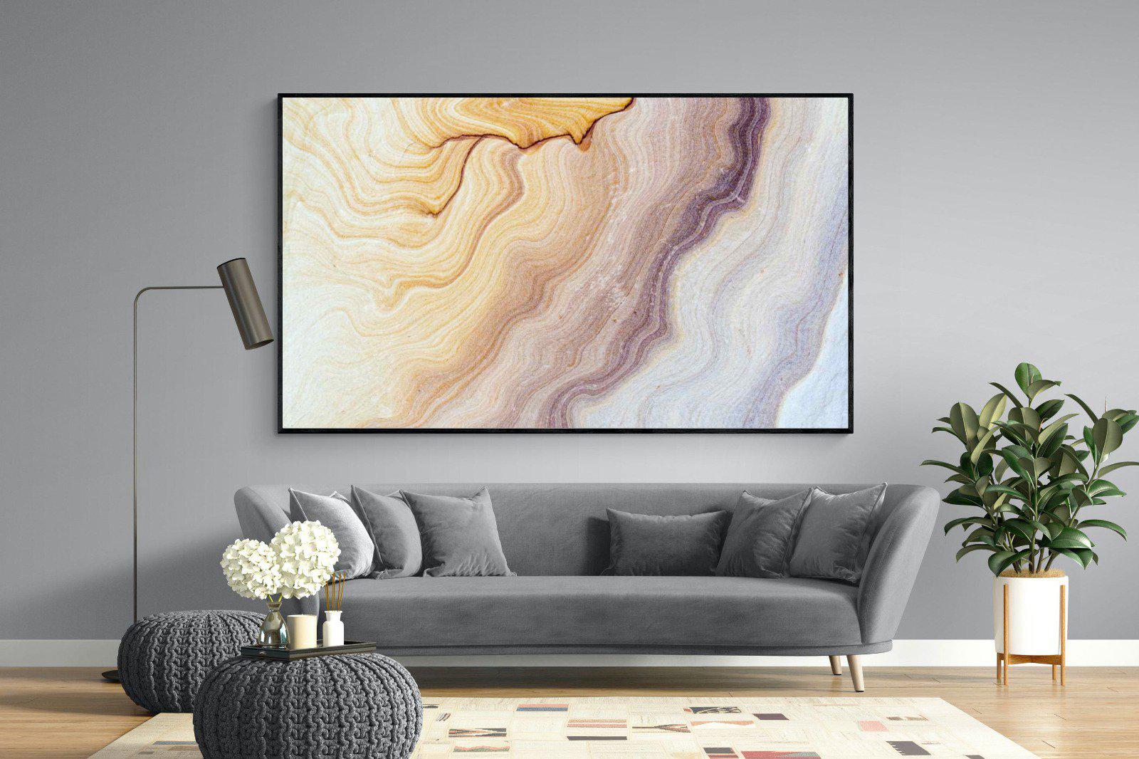Marble-Wall_Art-220 x 130cm-Mounted Canvas-Black-Pixalot