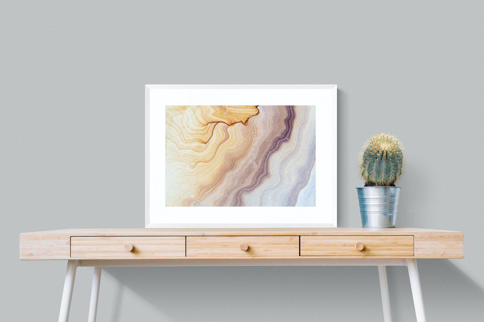 Marble-Wall_Art-80 x 60cm-Framed Print-White-Pixalot