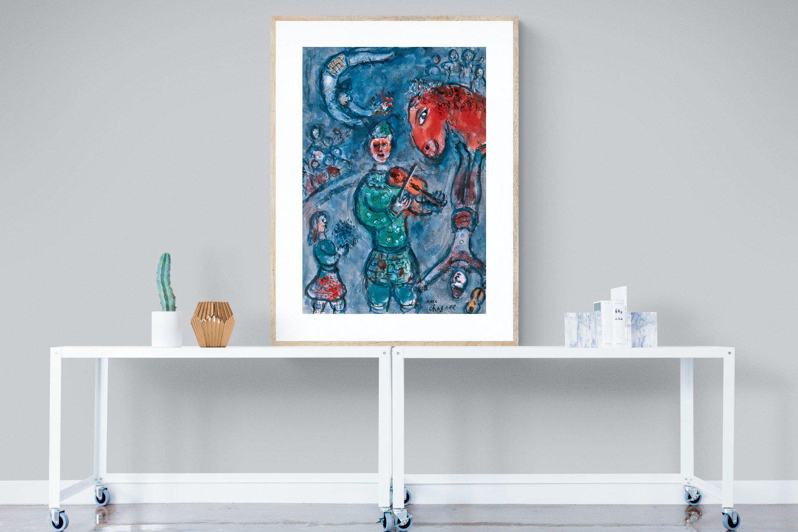 Marc Chagall-Wall_Art-90 x 120cm-Framed Print-Wood-Pixalot