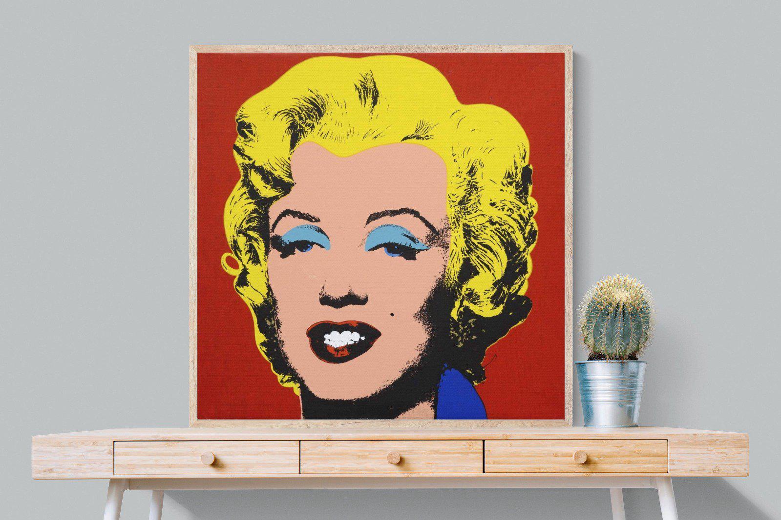 Marilyn Diptych Portrait-Wall_Art-100 x 100cm-Mounted Canvas-Wood-Pixalot