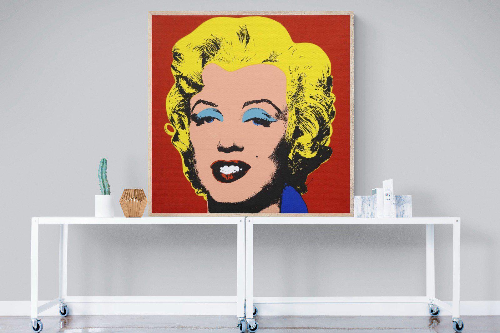 Marilyn Diptych Portrait-Wall_Art-120 x 120cm-Mounted Canvas-Wood-Pixalot