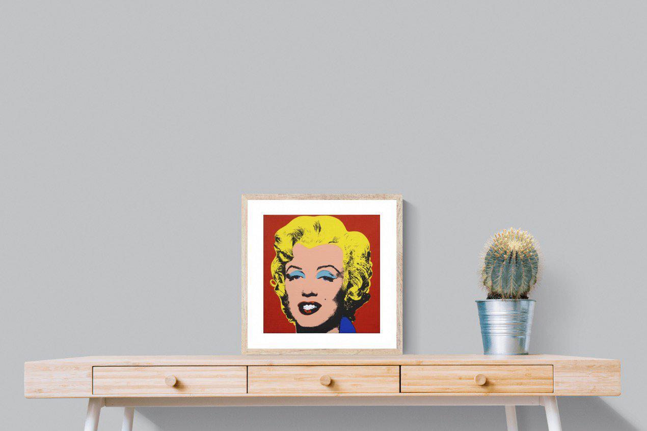 Marilyn Diptych Portrait-Wall_Art-50 x 50cm-Framed Print-Wood-Pixalot