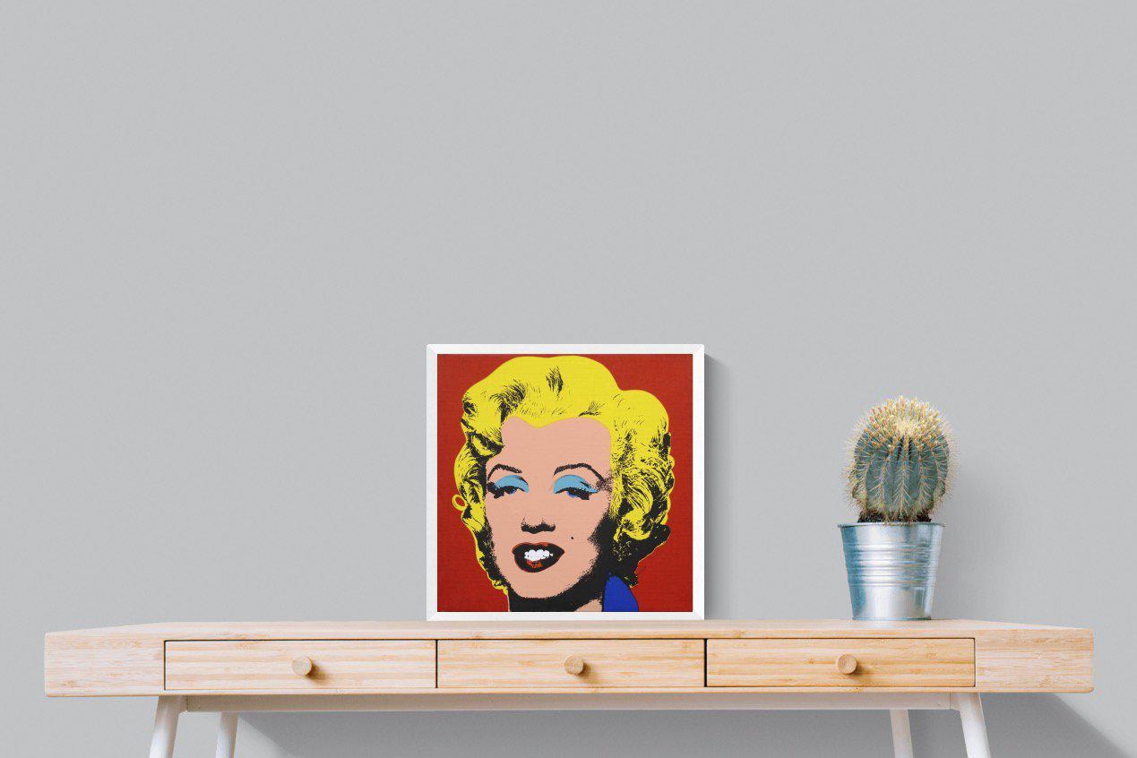 Marilyn Diptych Portrait-Wall_Art-50 x 50cm-Mounted Canvas-White-Pixalot