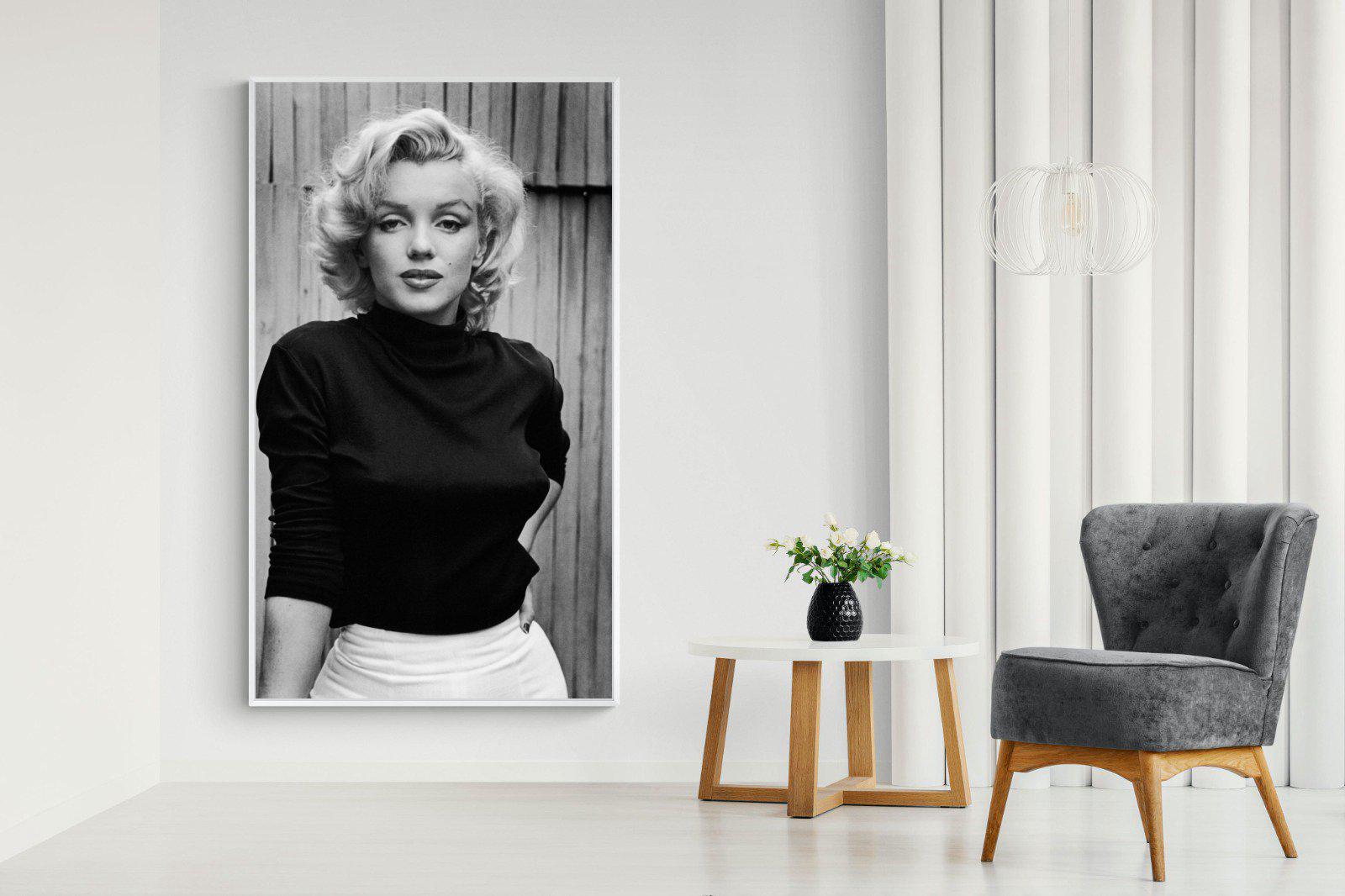 Marilyn Monroe-Wall_Art-130 x 220cm-Mounted Canvas-White-Pixalot