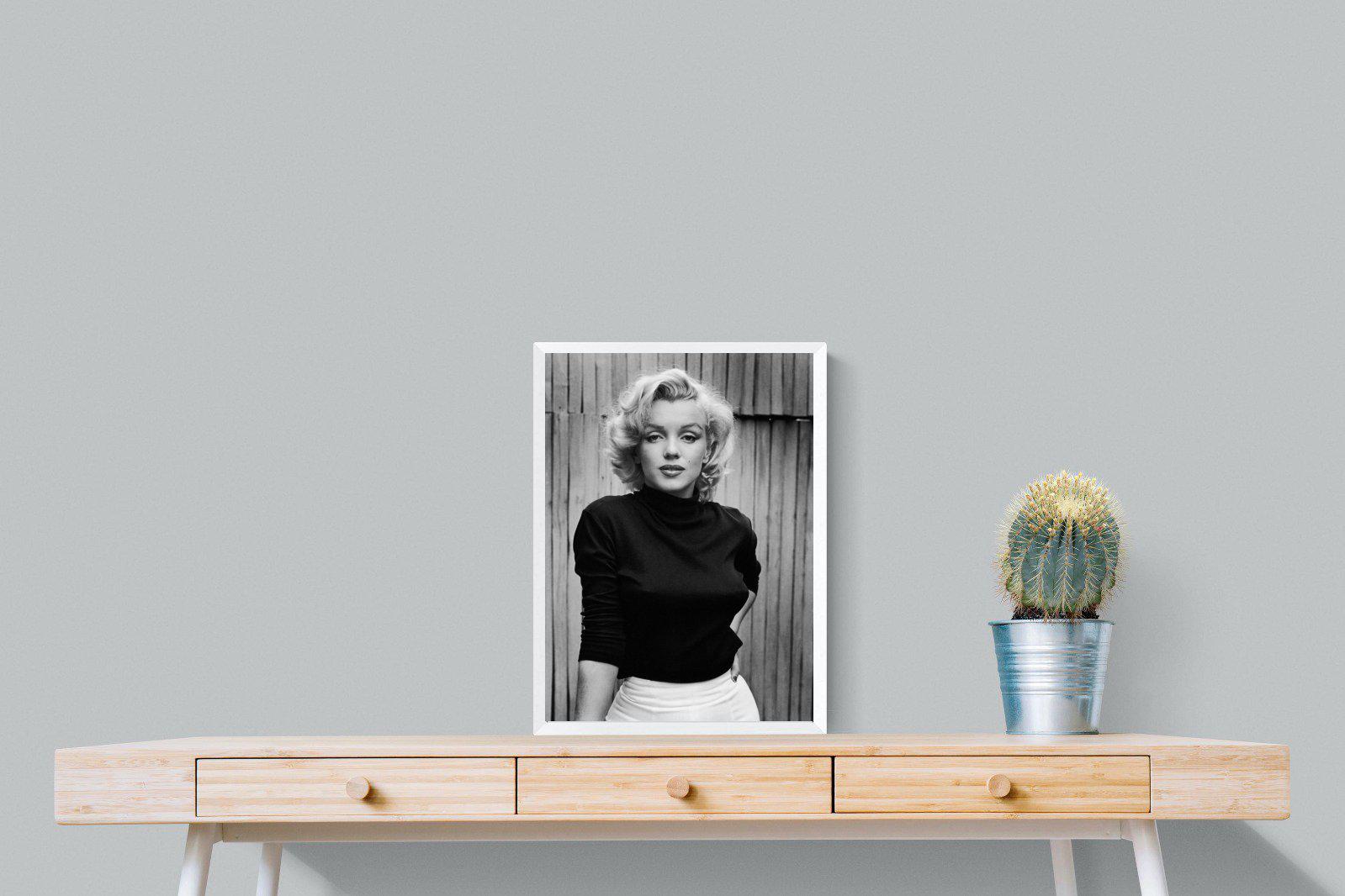 Marilyn Monroe-Wall_Art-45 x 60cm-Mounted Canvas-White-Pixalot