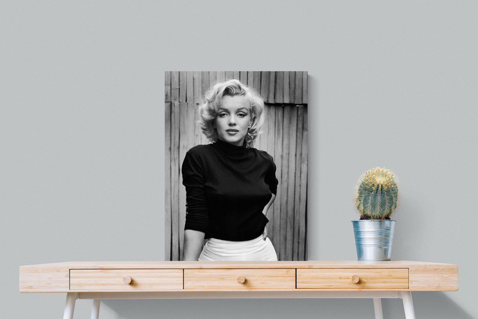 Marilyn Monroe-Wall_Art-60 x 80cm-Mounted Canvas-No Frame-Pixalot