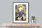 Marilyn Monroe Street Art-Wall_Art-75 x 100cm-Framed Print-Black-Pixalot