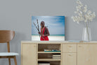 Masai Smile-Wall_Art-60 x 45cm-Mounted Canvas-No Frame-Pixalot