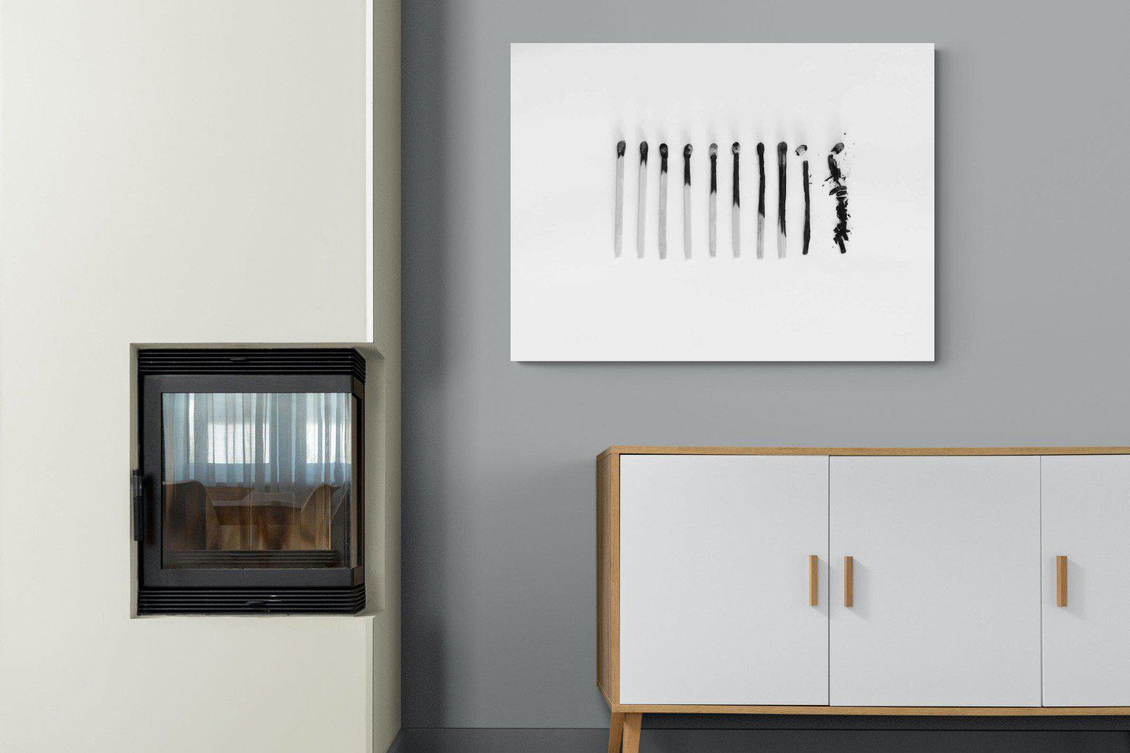 Matchsticks-Wall_Art-100 x 75cm-Mounted Canvas-No Frame-Pixalot