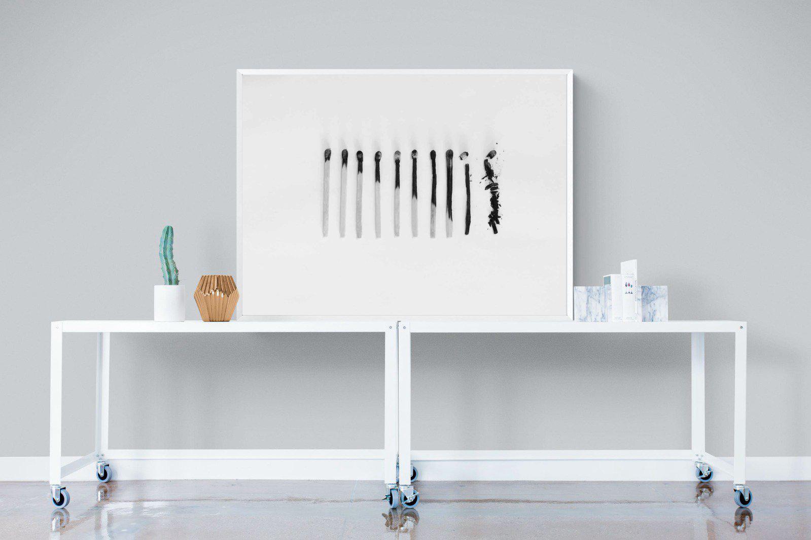 Matchsticks-Wall_Art-120 x 90cm-Mounted Canvas-White-Pixalot
