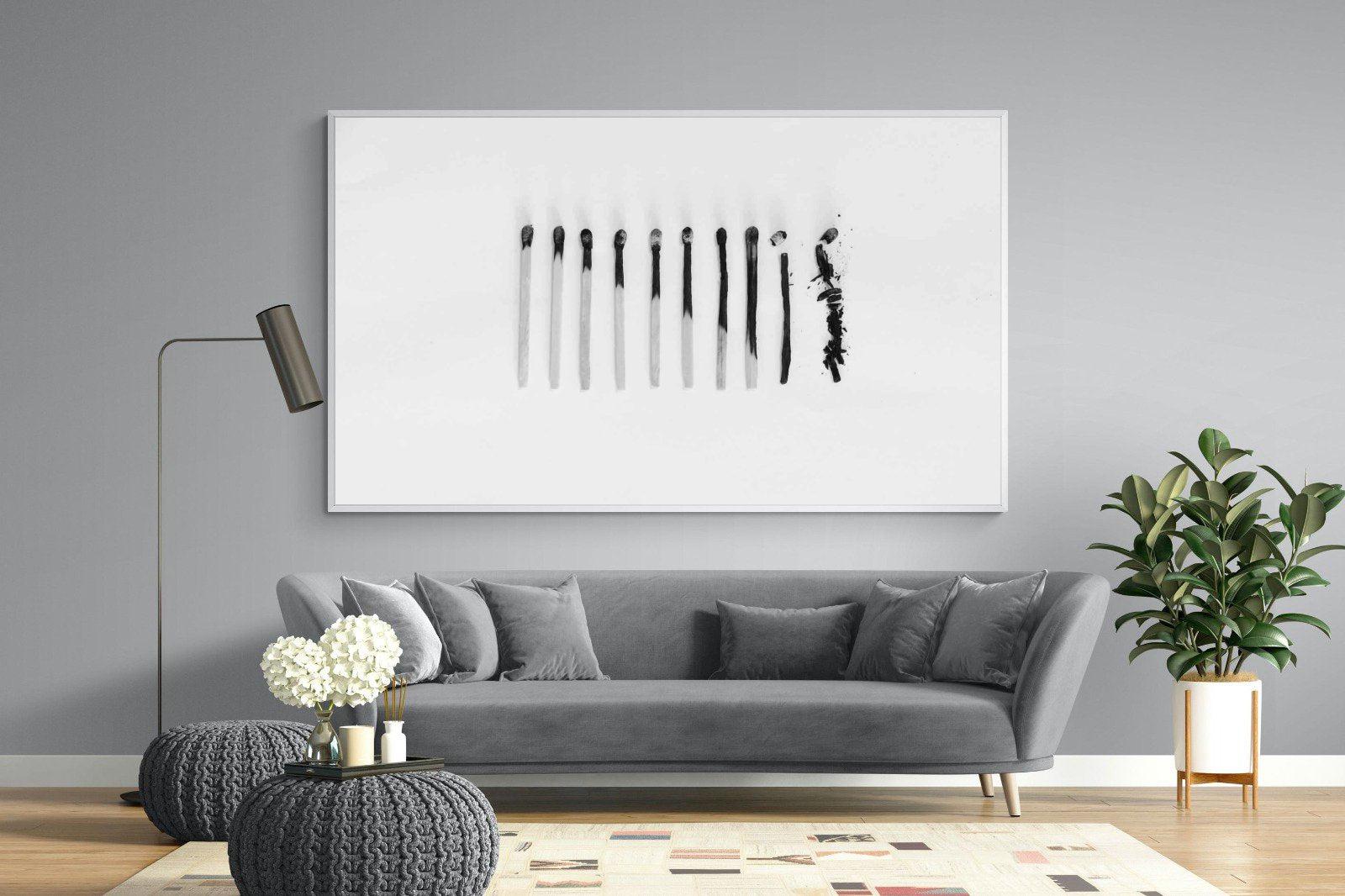 Matchsticks-Wall_Art-220 x 130cm-Mounted Canvas-White-Pixalot