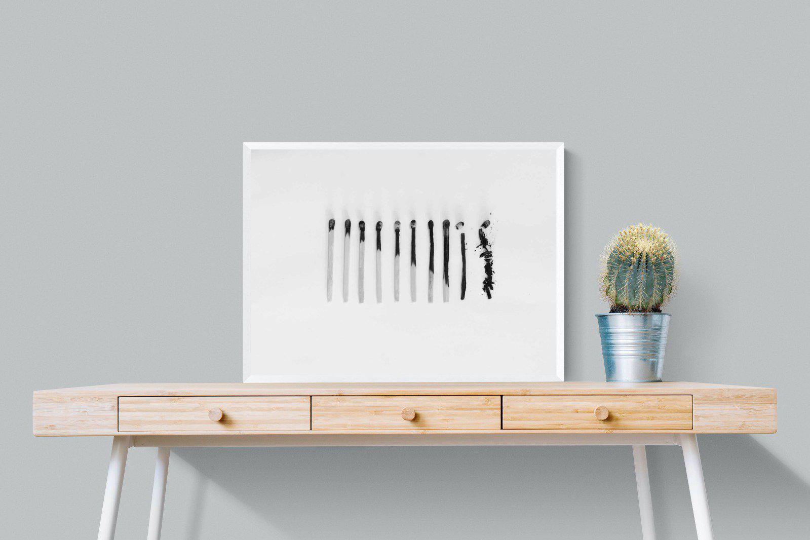 Matchsticks-Wall_Art-80 x 60cm-Mounted Canvas-White-Pixalot