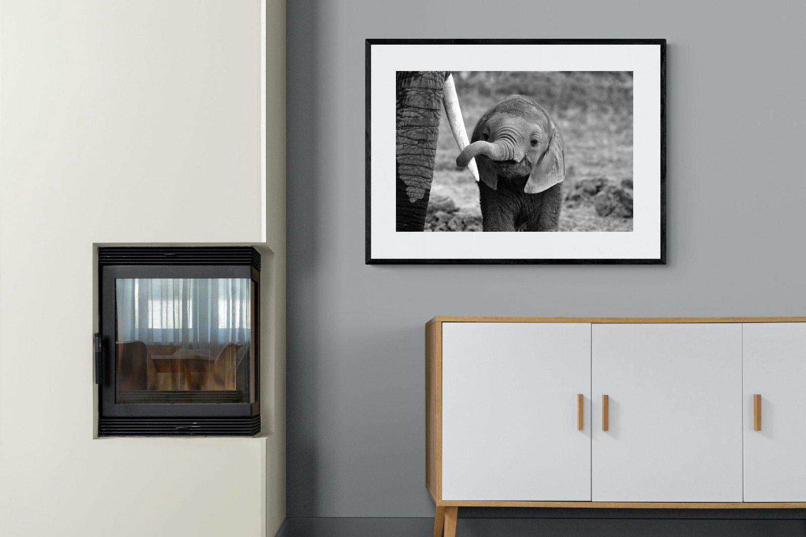 Maternal-Wall_Art-100 x 75cm-Framed Print-Black-Pixalot