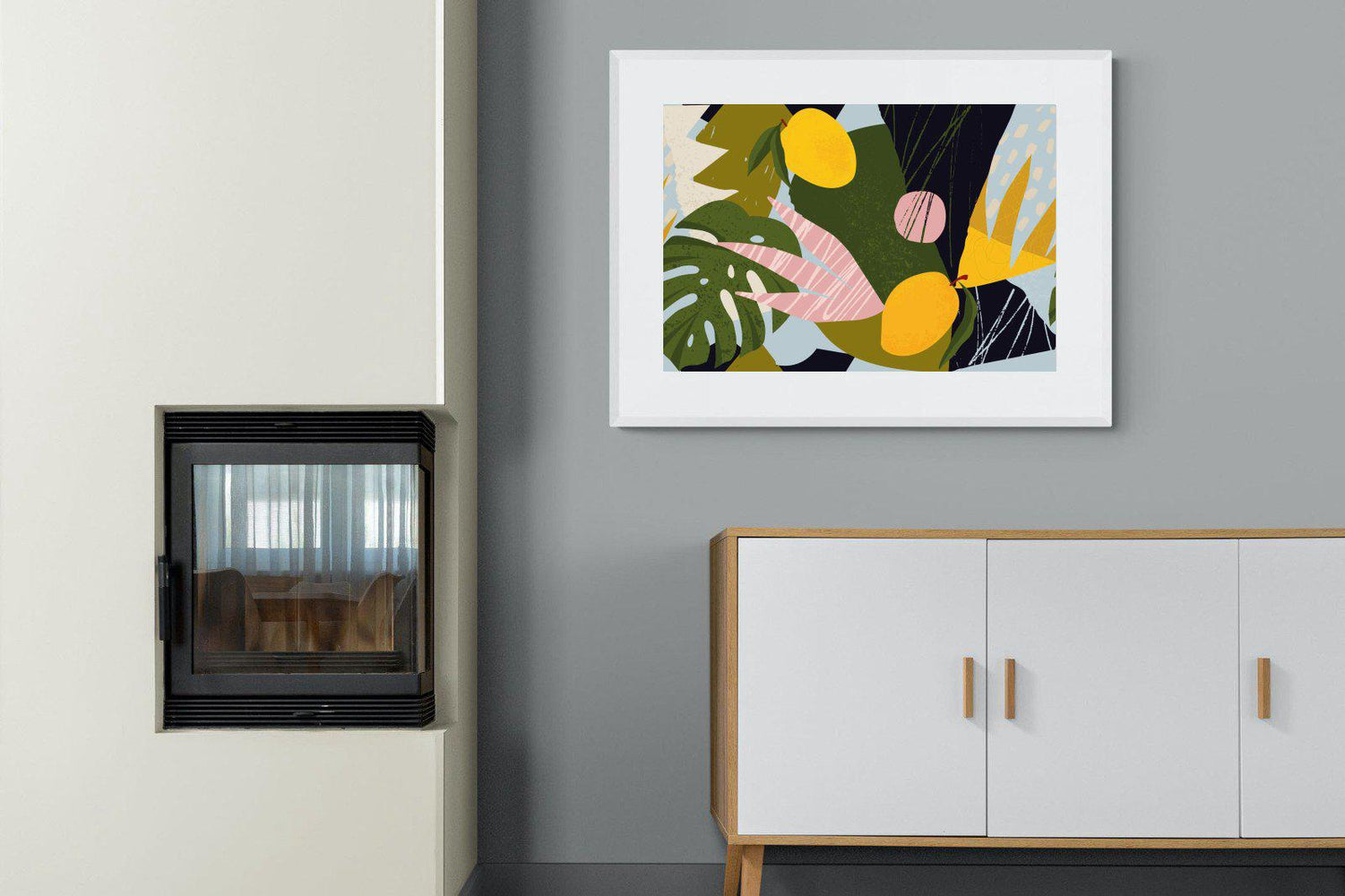 Matisse-Wall_Art-100 x 75cm-Framed Print-White-Pixalot