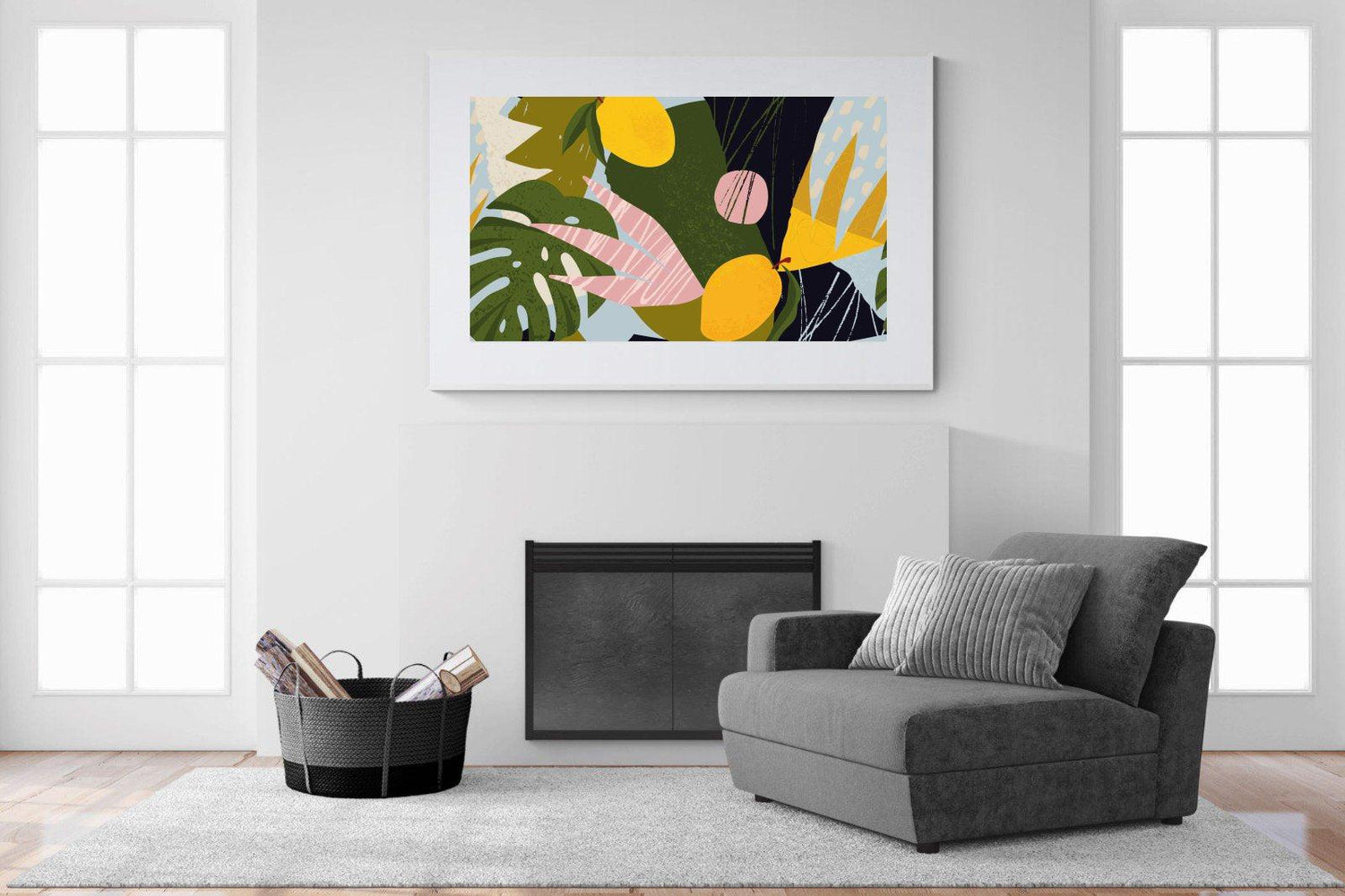 Matisse-Wall_Art-150 x 100cm-Framed Print-White-Pixalot