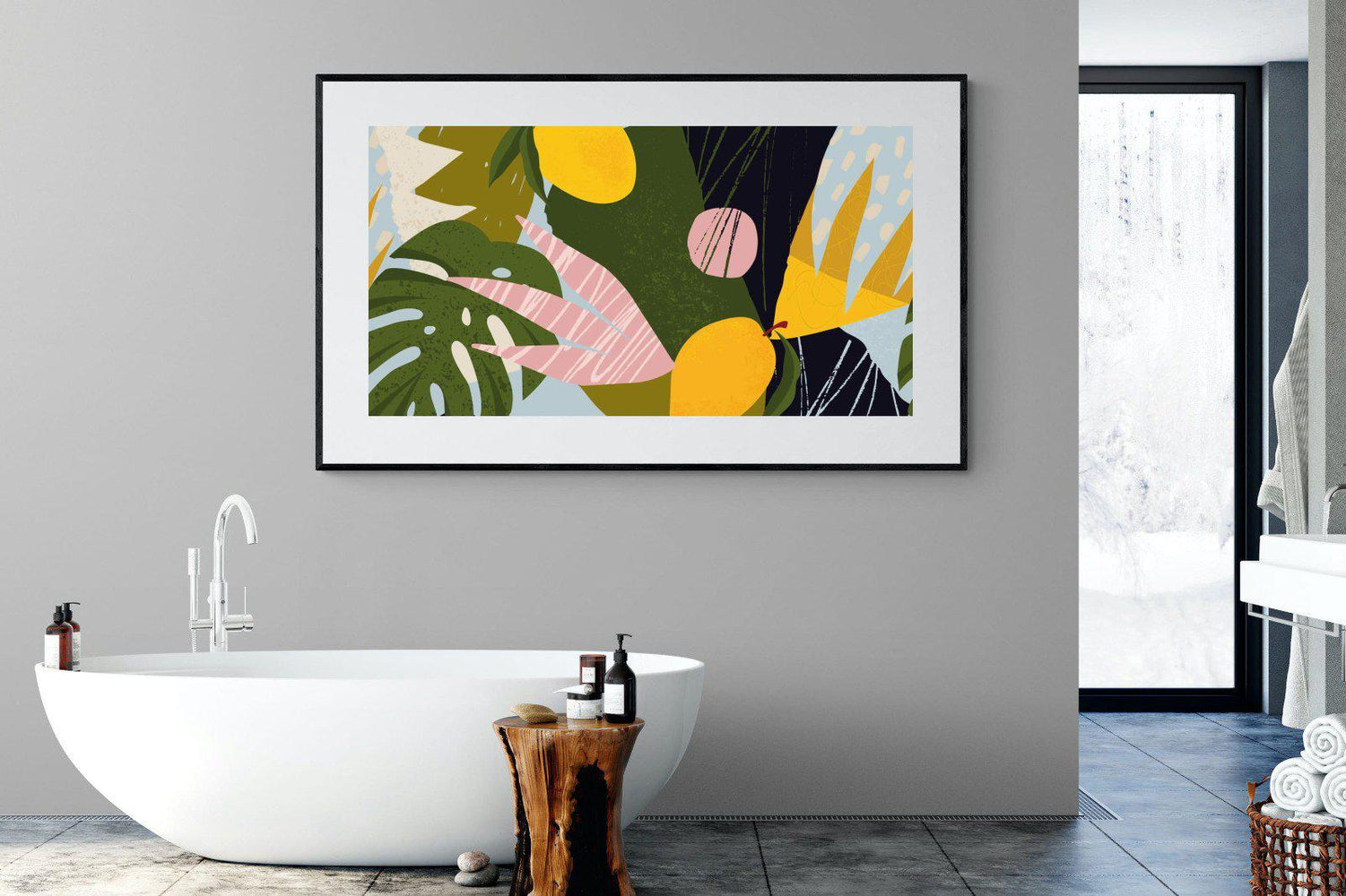 Matisse-Wall_Art-180 x 110cm-Framed Print-Black-Pixalot