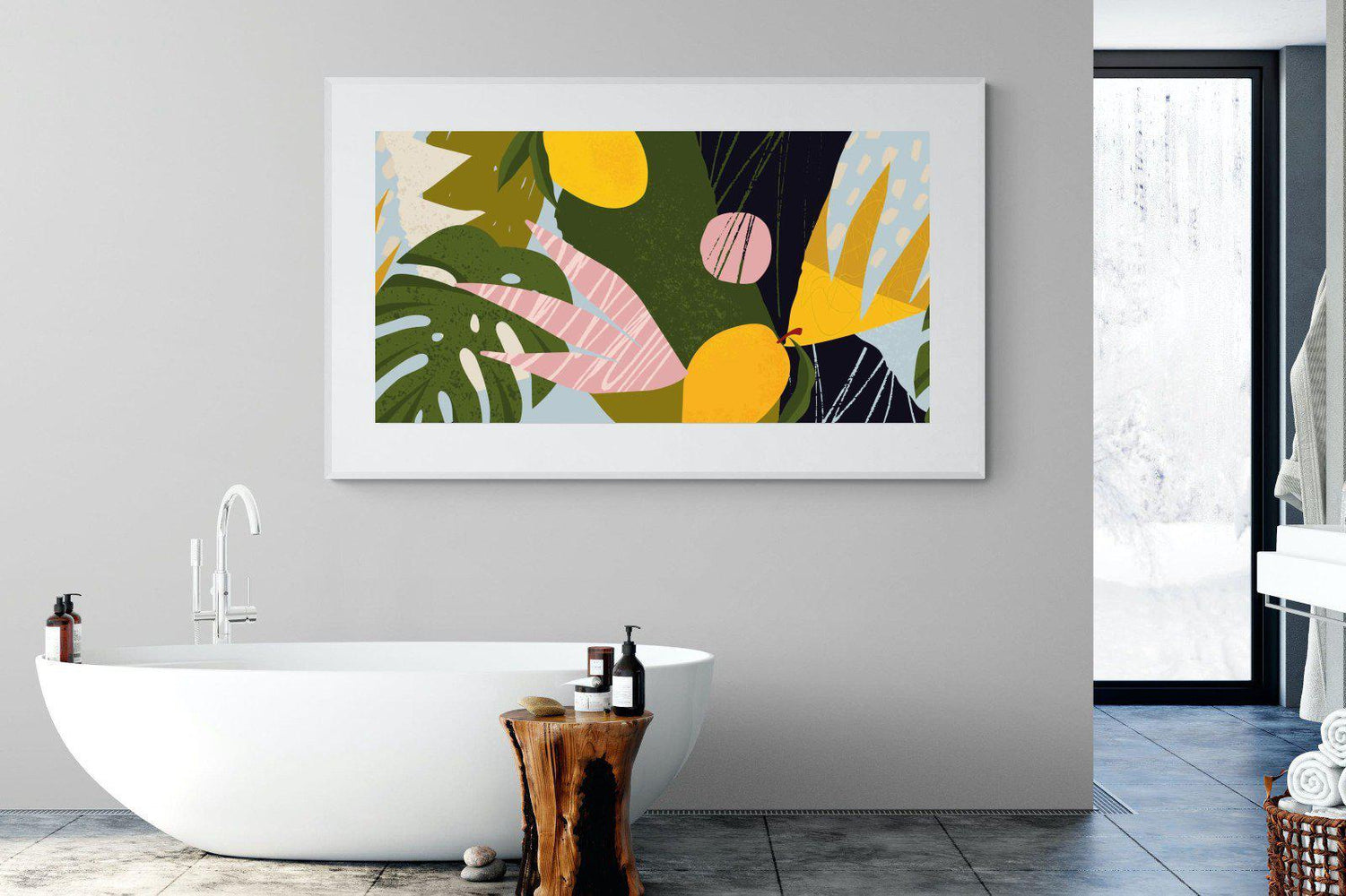 Matisse-Wall_Art-180 x 110cm-Framed Print-White-Pixalot