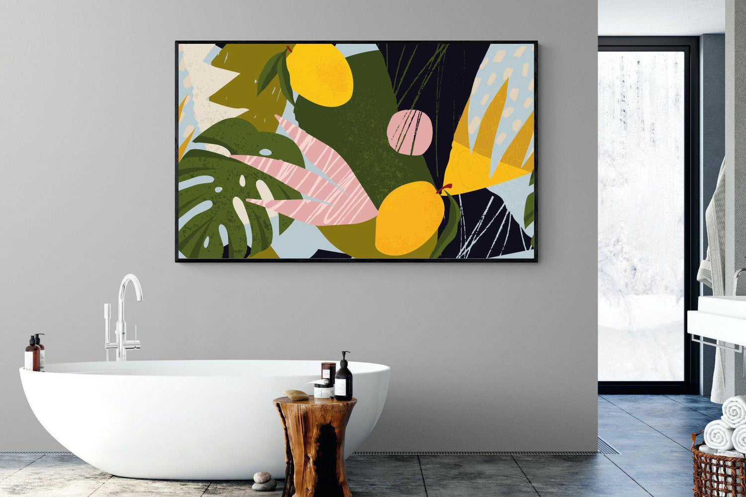 Matisse-Wall_Art-180 x 110cm-Mounted Canvas-Black-Pixalot