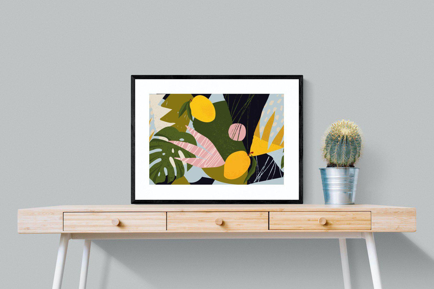 Matisse-Wall_Art-80 x 60cm-Framed Print-Black-Pixalot