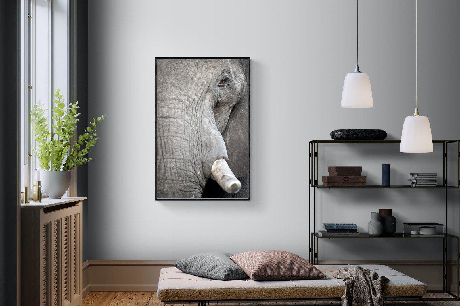 Matriarch-Wall_Art-100 x 150cm-Mounted Canvas-Black-Pixalot