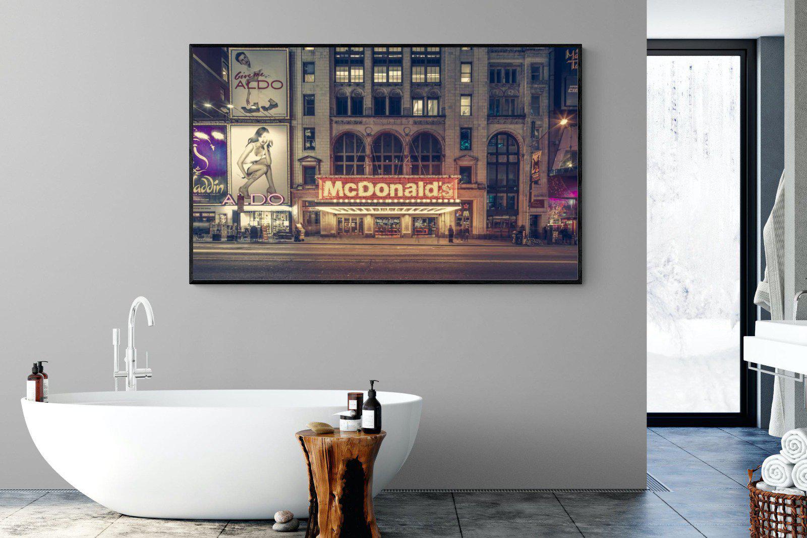 McDonald's-Wall_Art-180 x 110cm-Mounted Canvas-Black-Pixalot