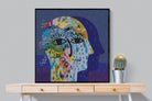 Melancholy-Wall_Art-100 x 100cm-Mounted Canvas-Black-Pixalot