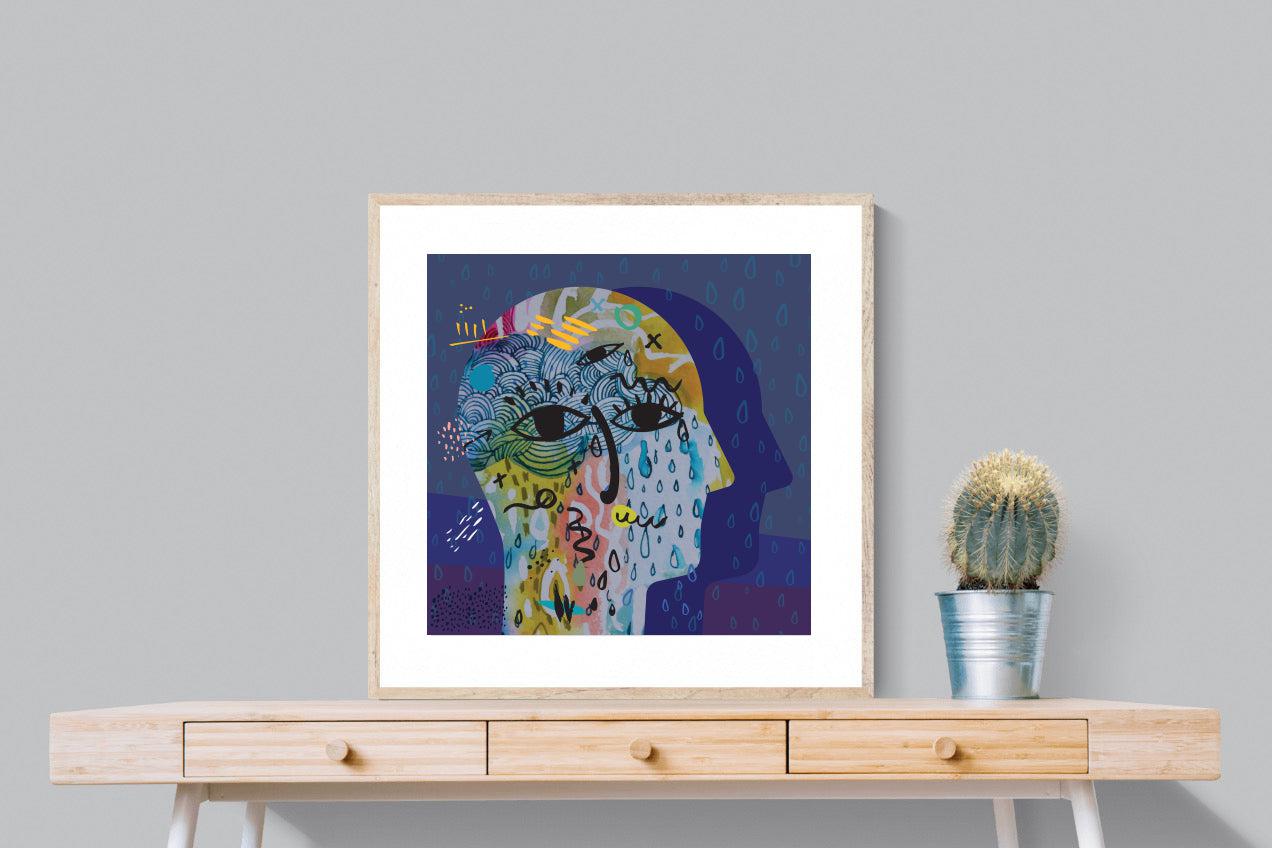 Melancholy-Wall_Art-80 x 80cm-Framed Print-Wood-Pixalot