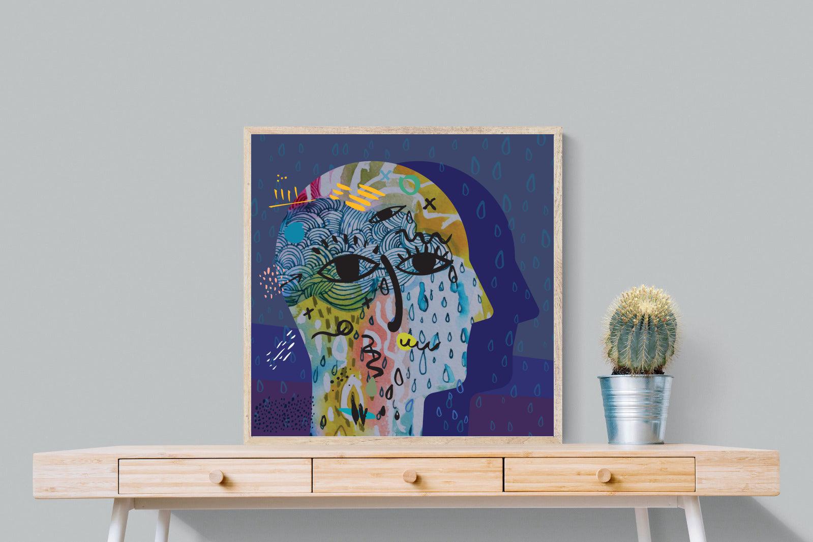 Melancholy-Wall_Art-80 x 80cm-Mounted Canvas-Wood-Pixalot