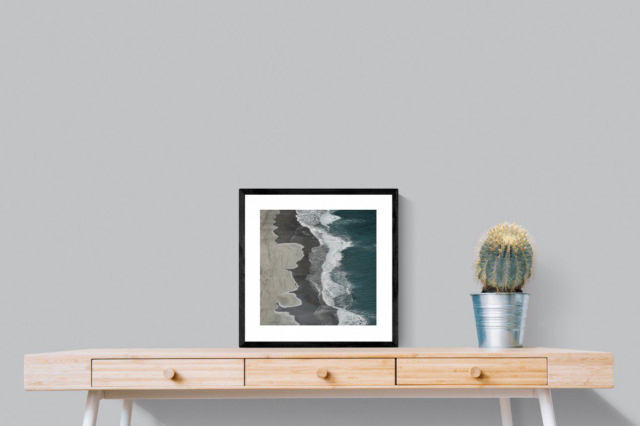 Mergence-Wall_Art-50 x 50cm-Framed Print-Black-Pixalot