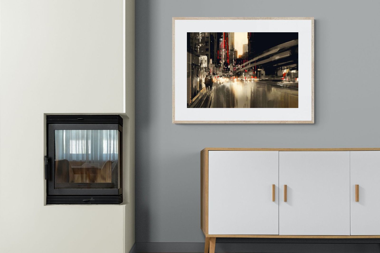 Metro-Wall_Art-100 x 75cm-Framed Print-Wood-Pixalot
