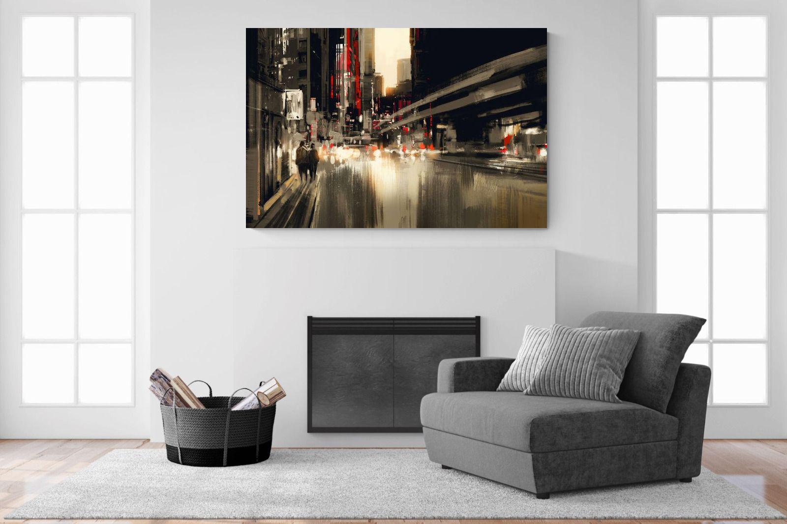 Metro-Wall_Art-150 x 100cm-Mounted Canvas-No Frame-Pixalot