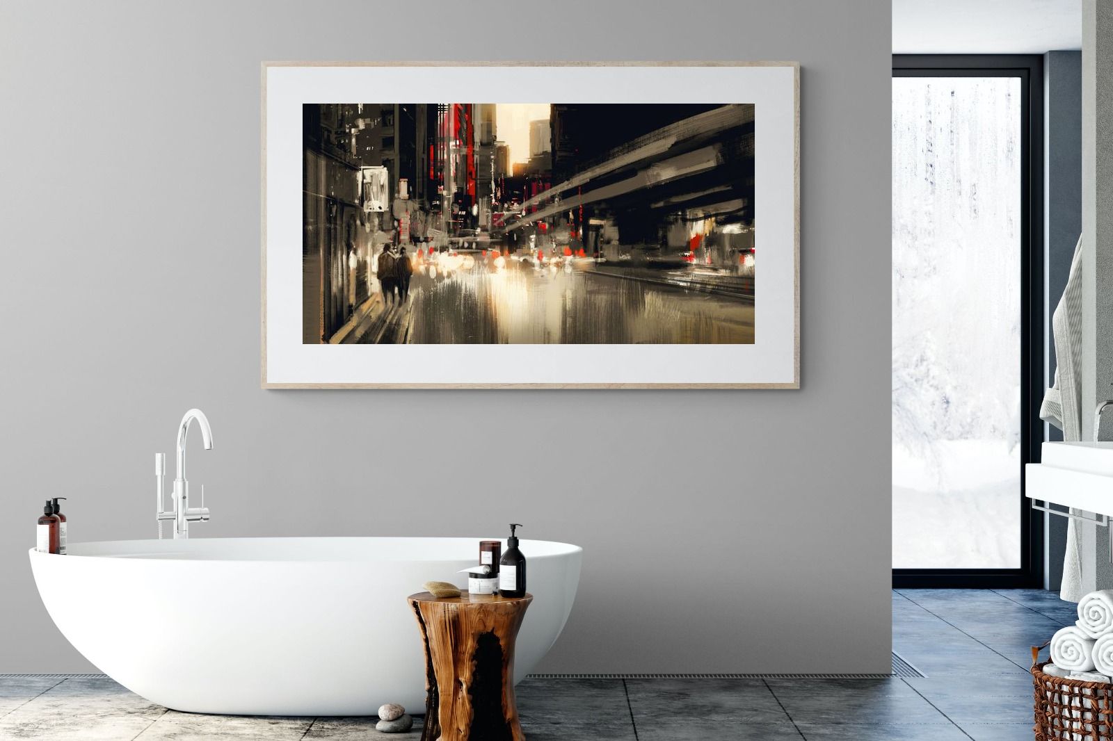 Metro-Wall_Art-180 x 110cm-Framed Print-Wood-Pixalot