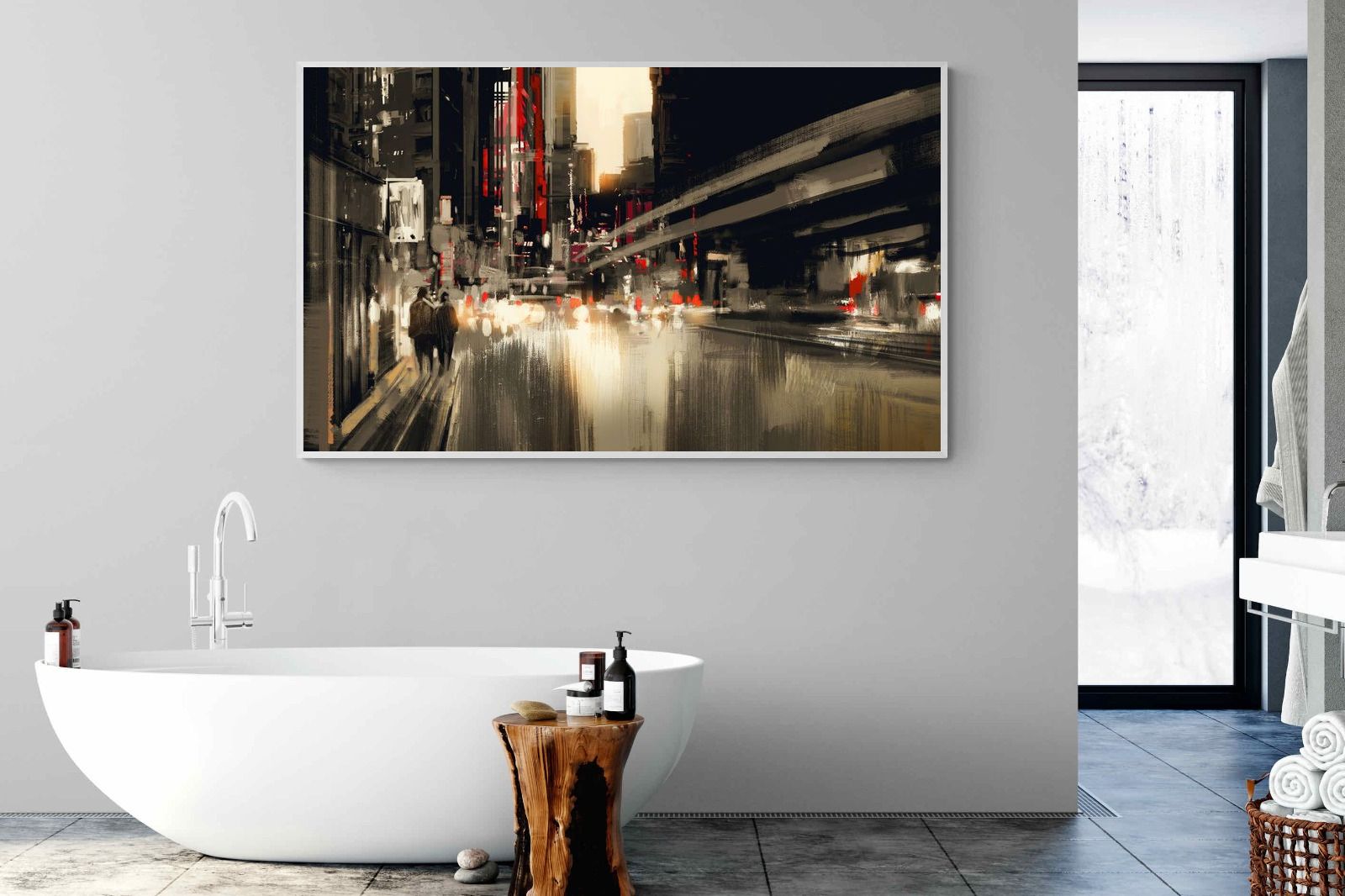 Metro-Wall_Art-180 x 110cm-Mounted Canvas-White-Pixalot