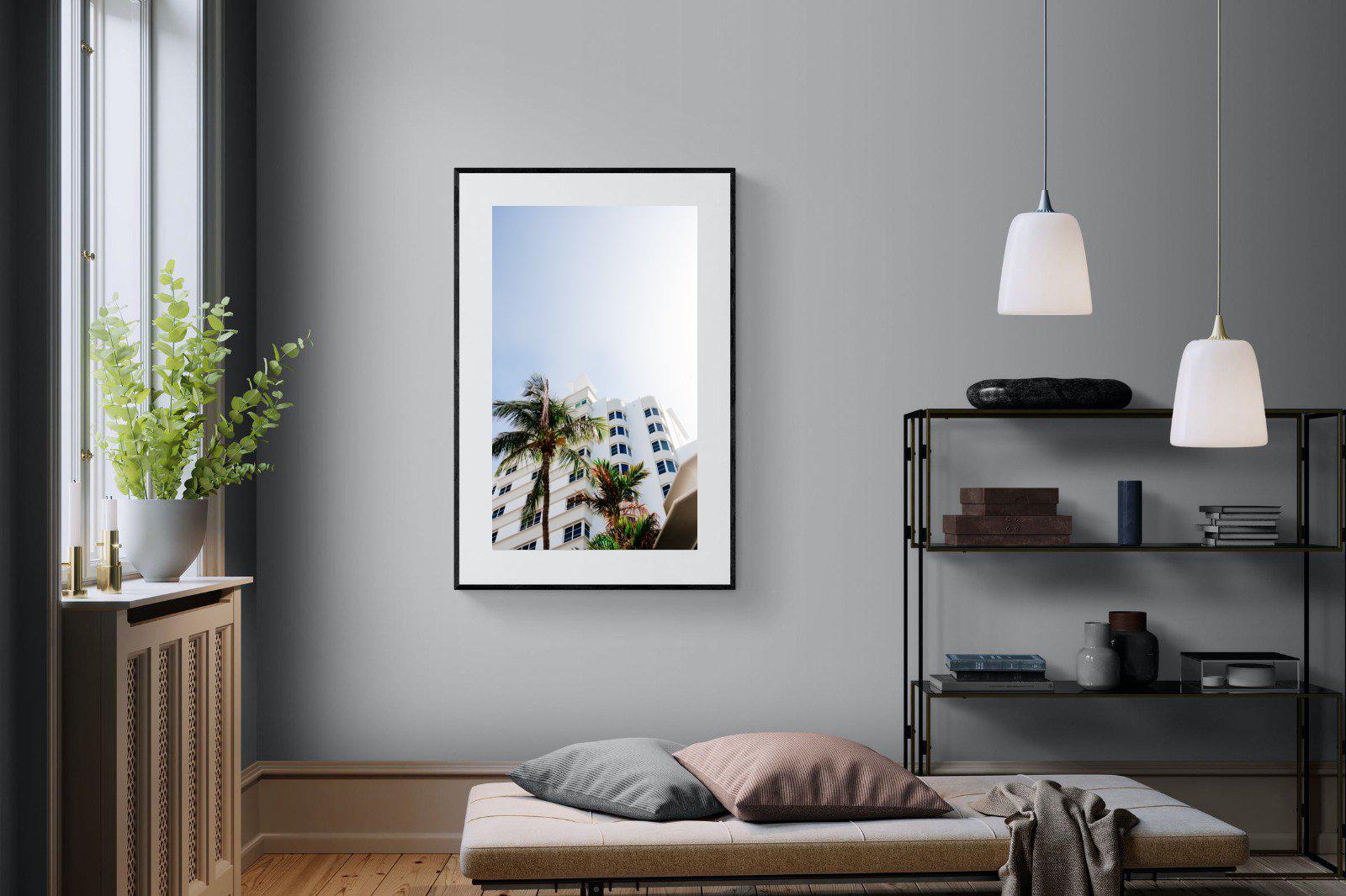 Miami-Wall_Art-100 x 150cm-Framed Print-Black-Pixalot