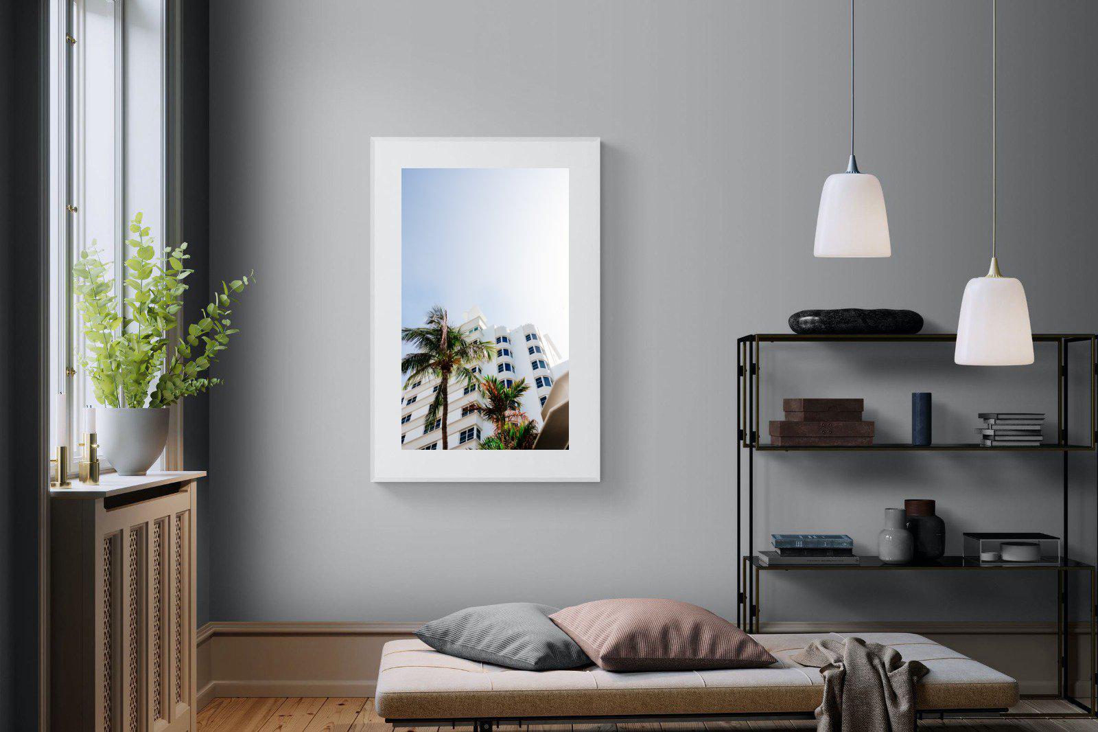 Miami-Wall_Art-100 x 150cm-Framed Print-White-Pixalot