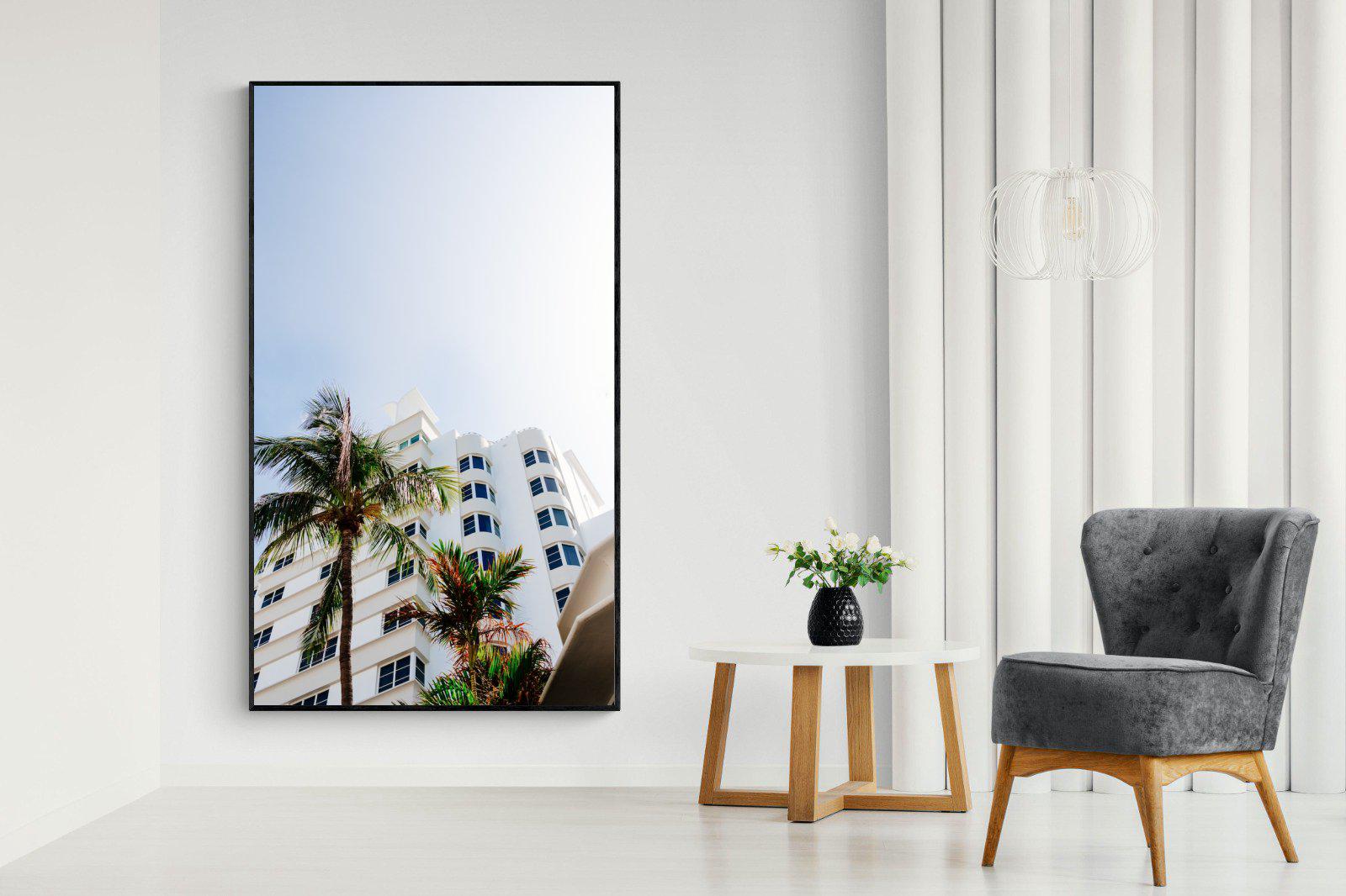Miami-Wall_Art-130 x 220cm-Mounted Canvas-Black-Pixalot