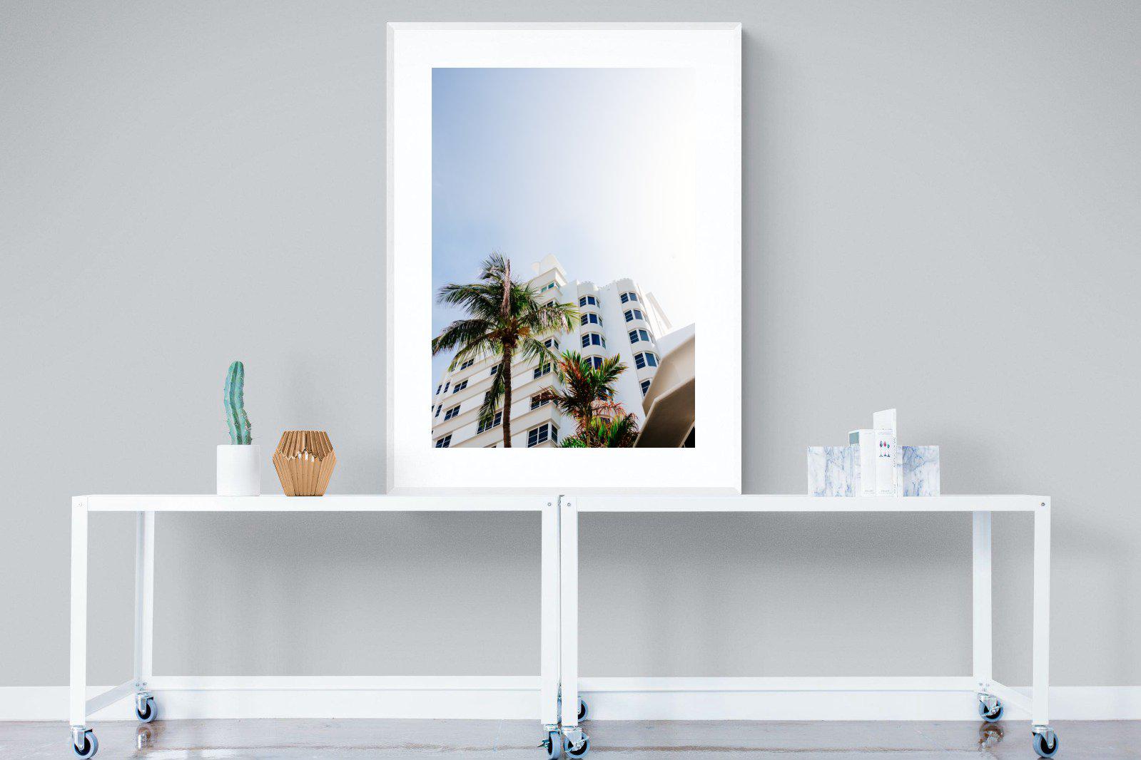 Miami-Wall_Art-90 x 120cm-Framed Print-White-Pixalot
