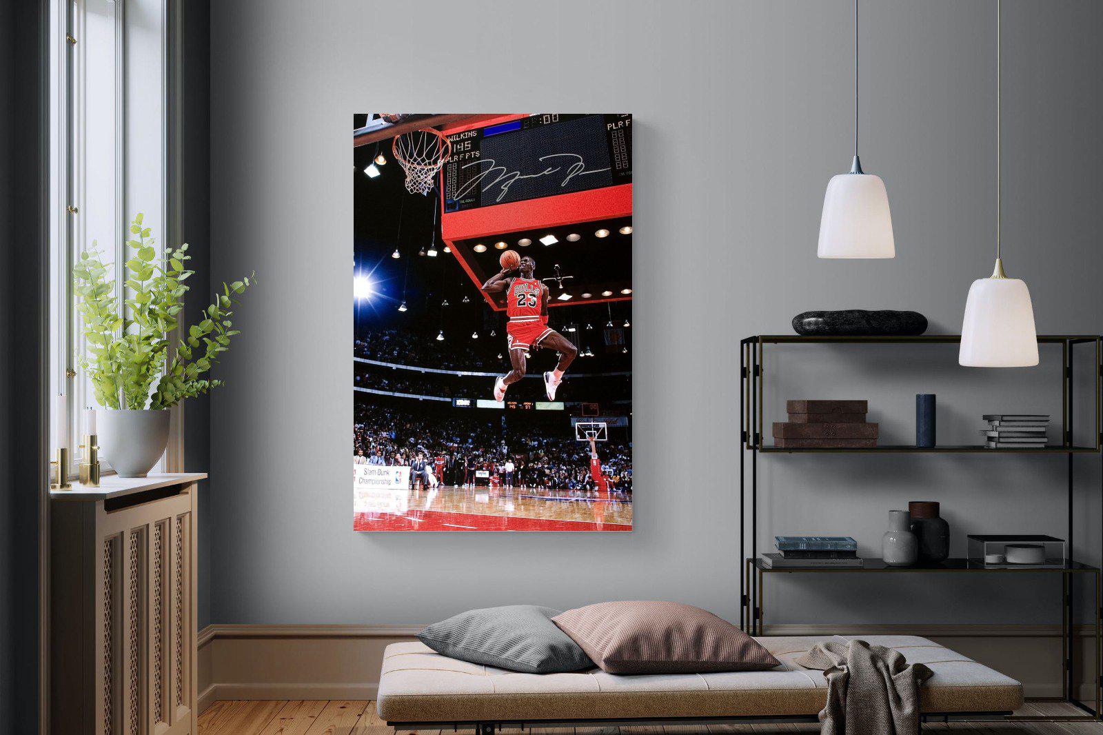 Michael Jordan-Wall_Art-120 x 180cm-Mounted Canvas-No Frame-Pixalot