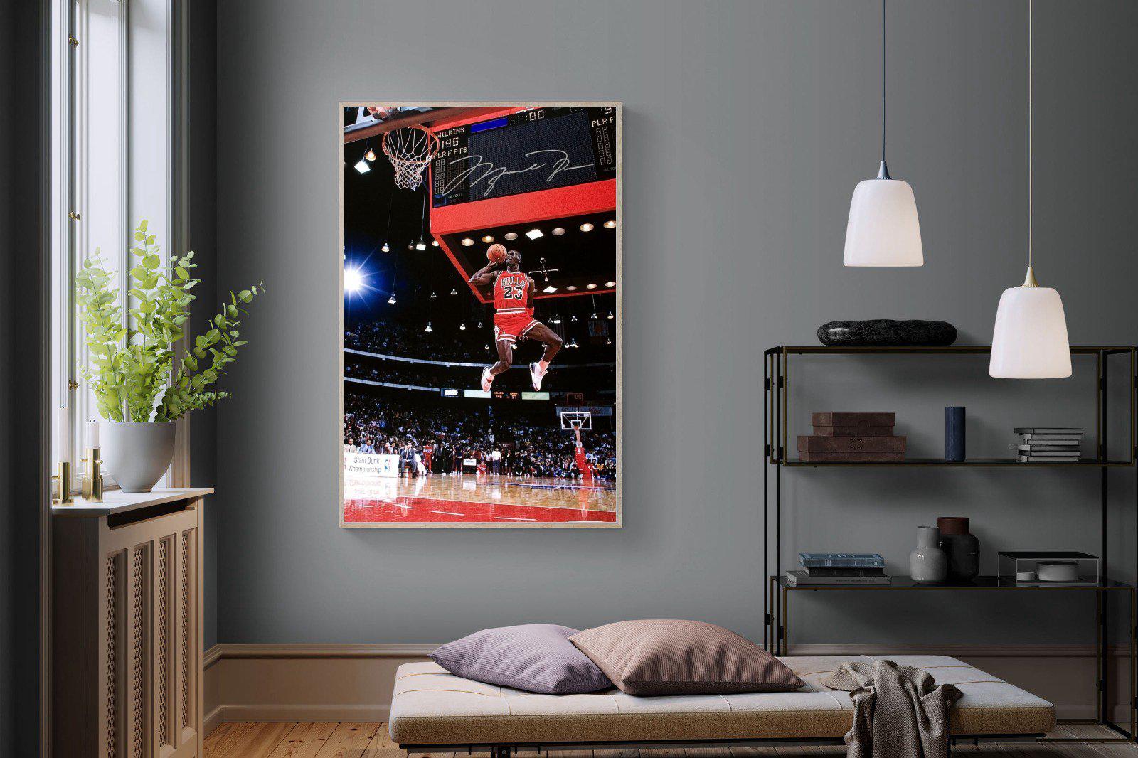 Michael Jordan-Wall_Art-120 x 180cm-Mounted Canvas-Wood-Pixalot
