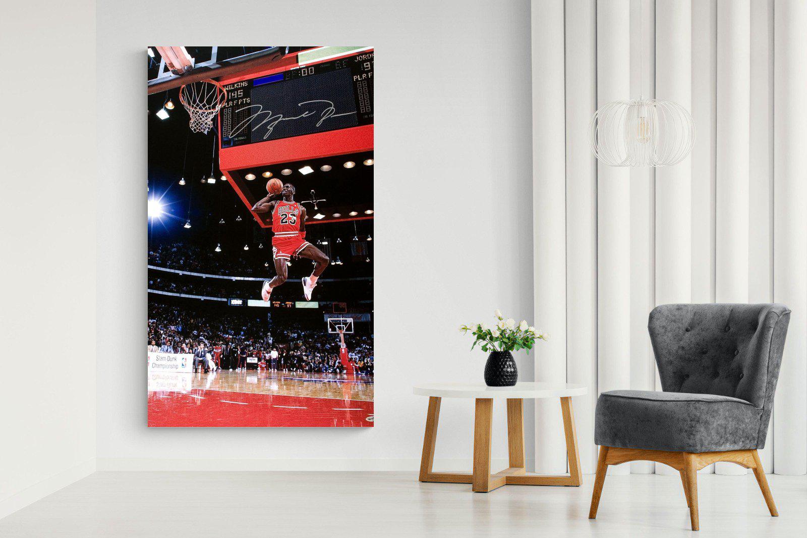 Michael Jordan-Wall_Art-130 x 220cm-Mounted Canvas-No Frame-Pixalot