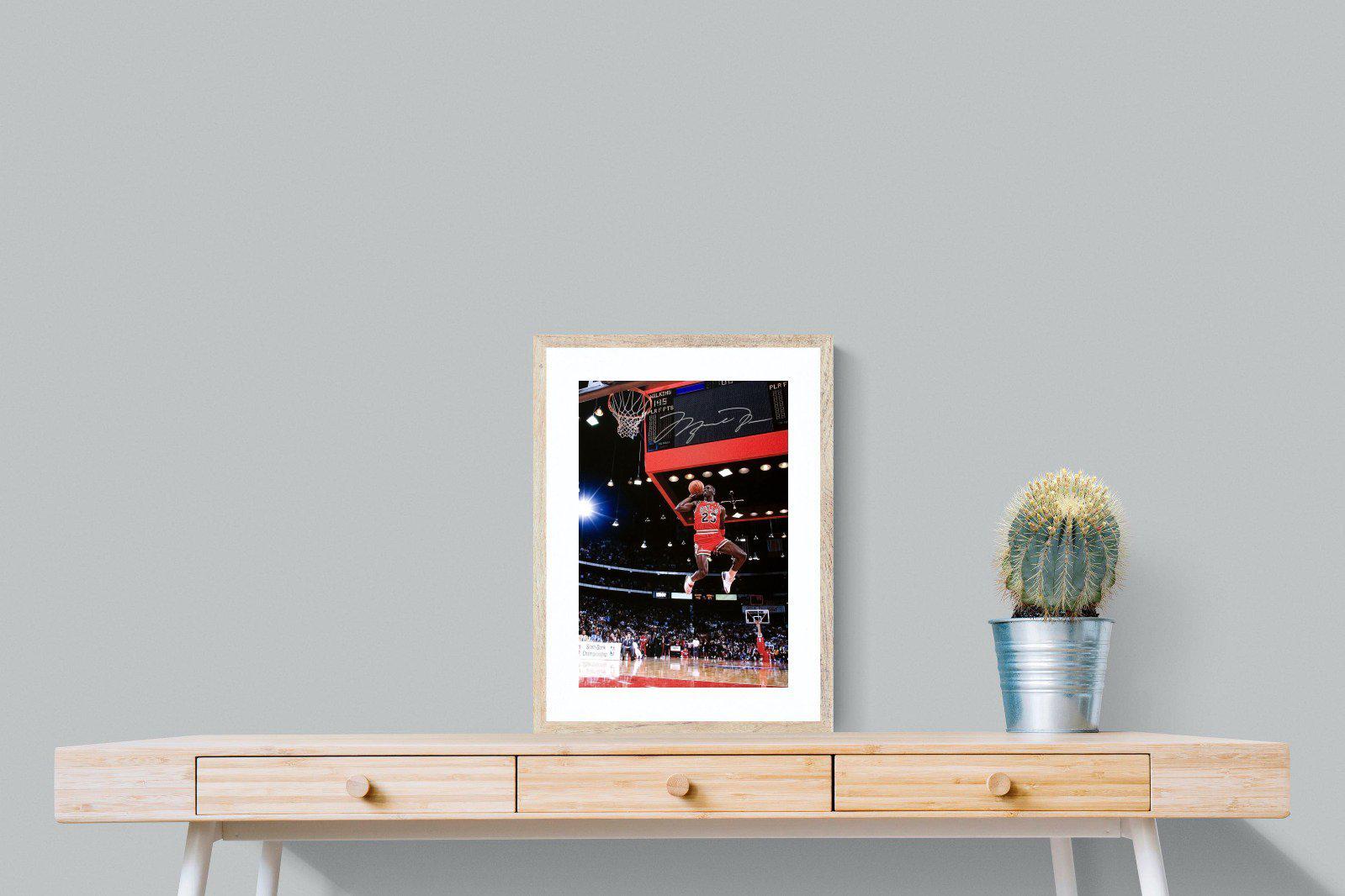 Michael Jordan-Wall_Art-45 x 60cm-Framed Print-Wood-Pixalot