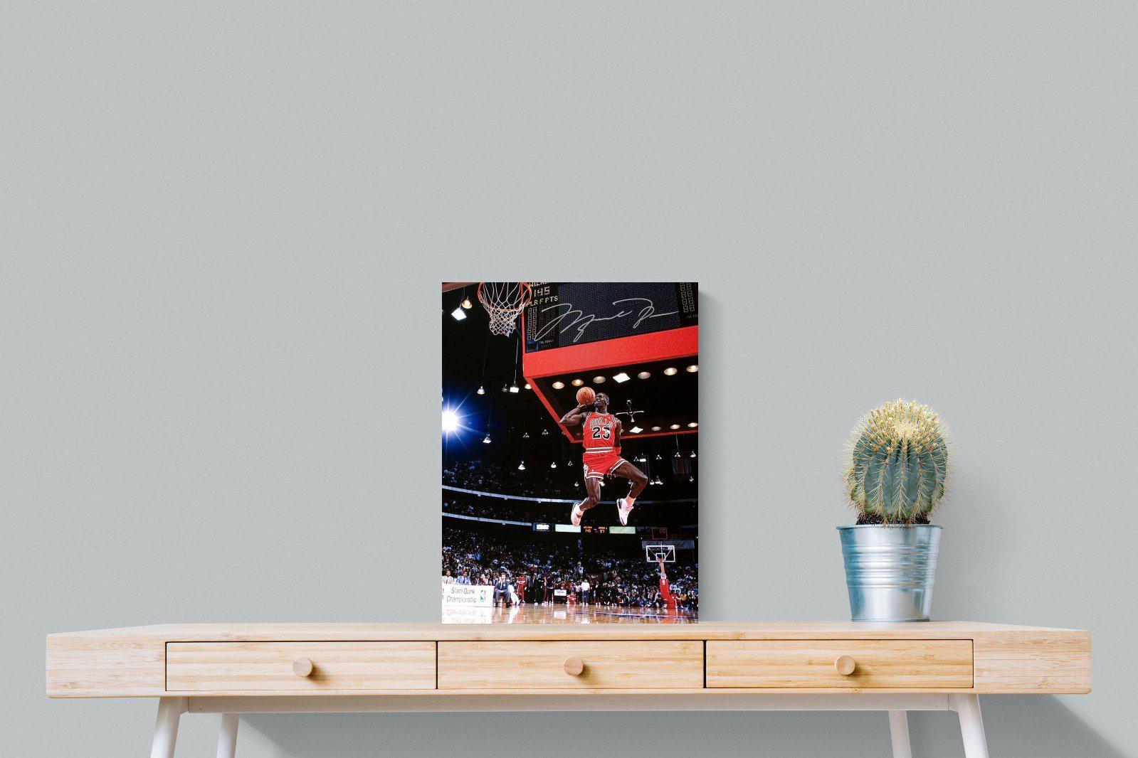 Michael Jordan-Wall_Art-45 x 60cm-Mounted Canvas-No Frame-Pixalot