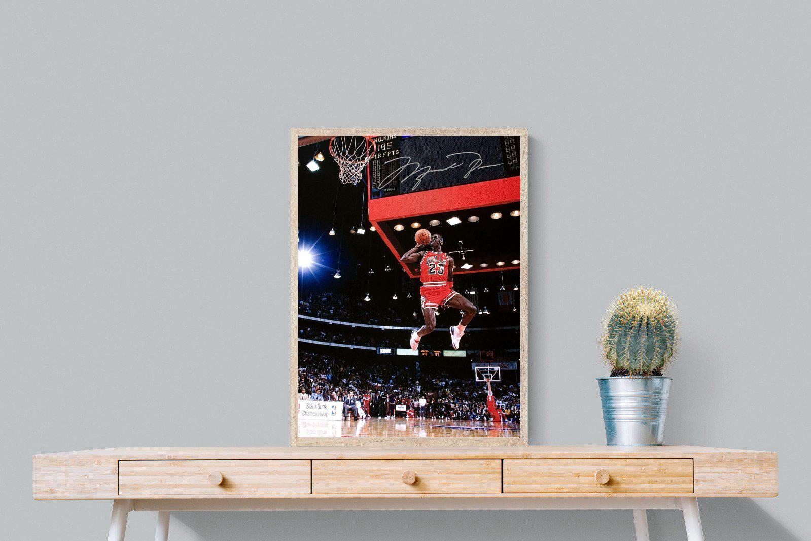 Michael Jordan-Wall_Art-60 x 80cm-Mounted Canvas-Wood-Pixalot