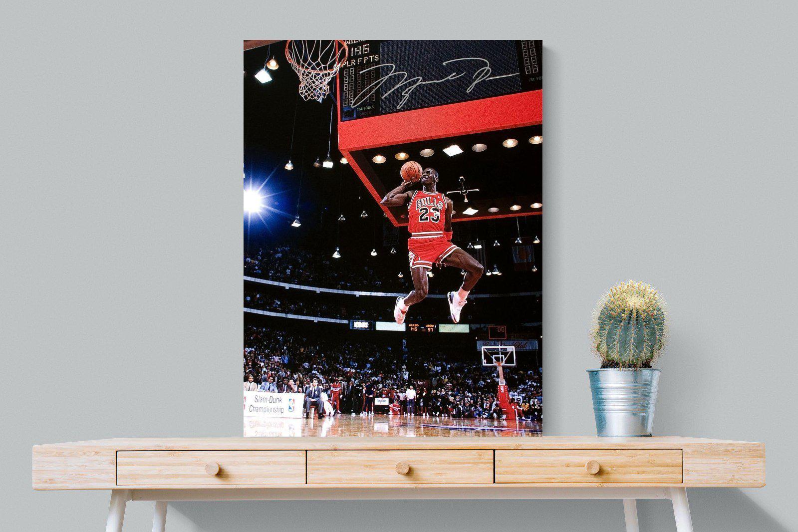 Michael Jordan-Wall_Art-75 x 100cm-Mounted Canvas-No Frame-Pixalot