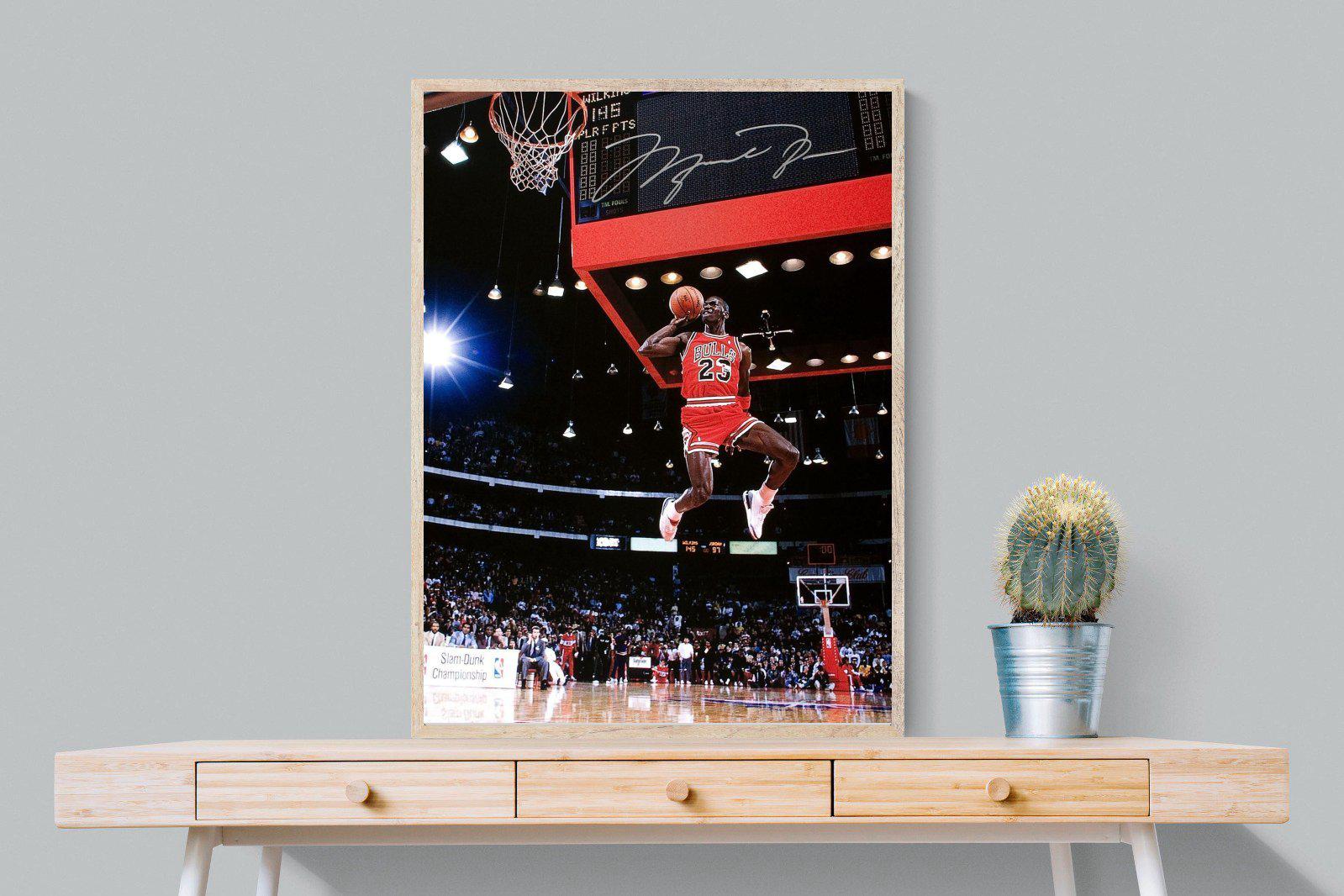 Michael Jordan-Wall_Art-75 x 100cm-Mounted Canvas-Wood-Pixalot