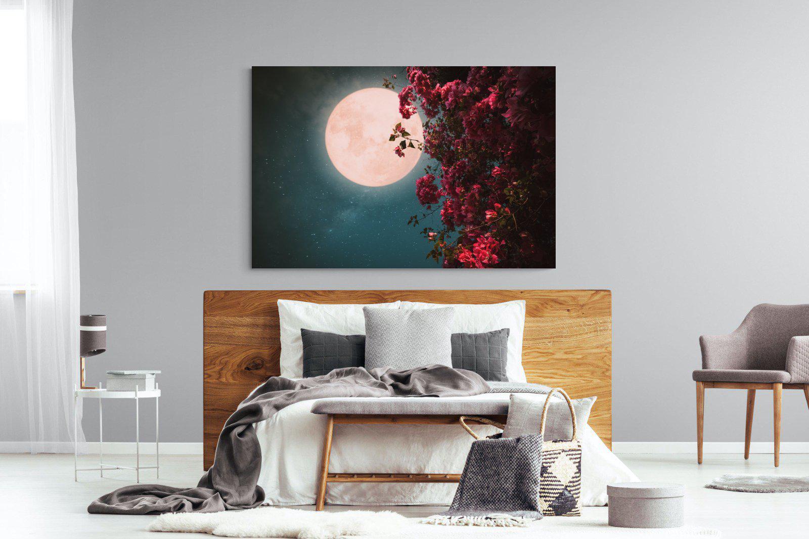 Midnight Flora-Wall_Art-150 x 100cm-Mounted Canvas-No Frame-Pixalot