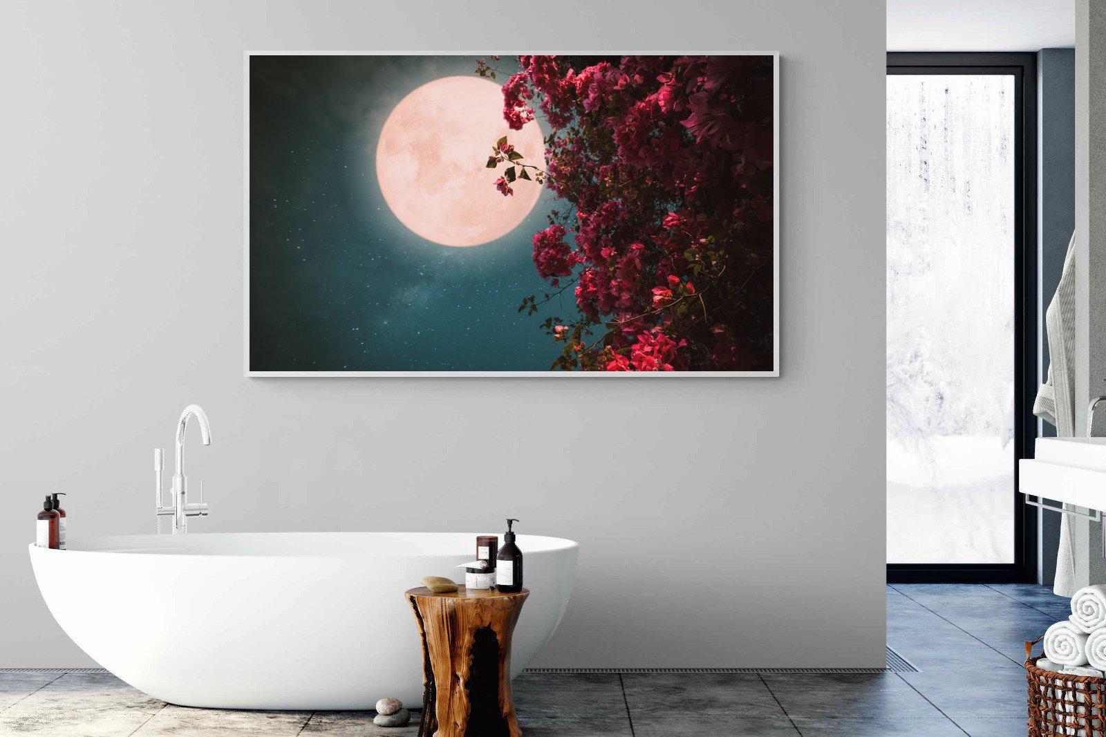 Midnight Flora-Wall_Art-180 x 110cm-Mounted Canvas-White-Pixalot