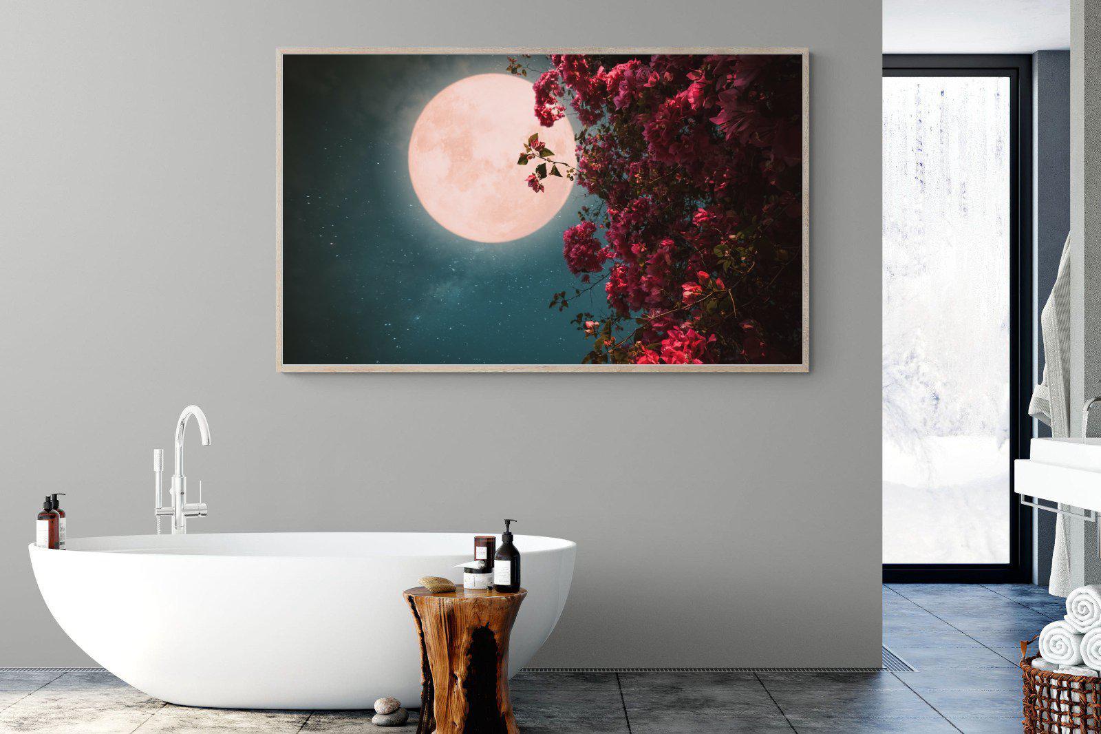 Midnight Flora-Wall_Art-180 x 110cm-Mounted Canvas-Wood-Pixalot