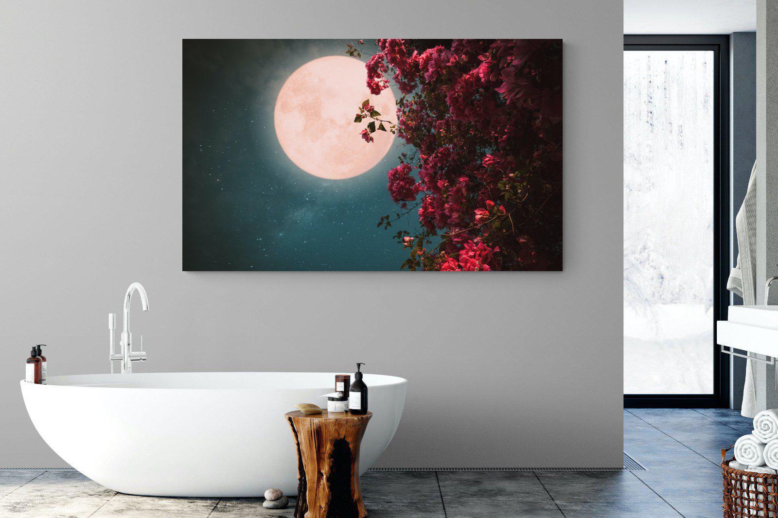 Midnight Flora-Wall_Art-180 x 110cm-Mounted Canvas-No Frame-Pixalot