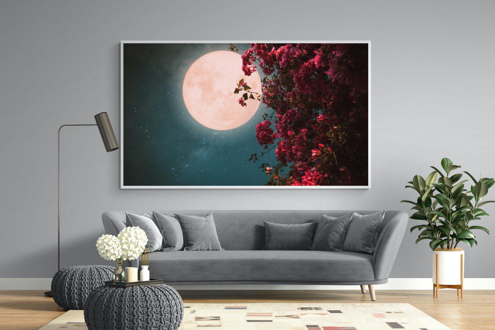 Midnight Flora-Wall_Art-220 x 130cm-Mounted Canvas-White-Pixalot